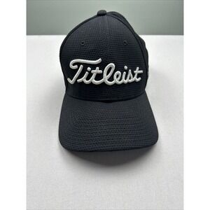 Titleist Golf Pro‎ V1 Foot Joy Black Adult Size S/M Hat Cap Mens Active Outdoor
